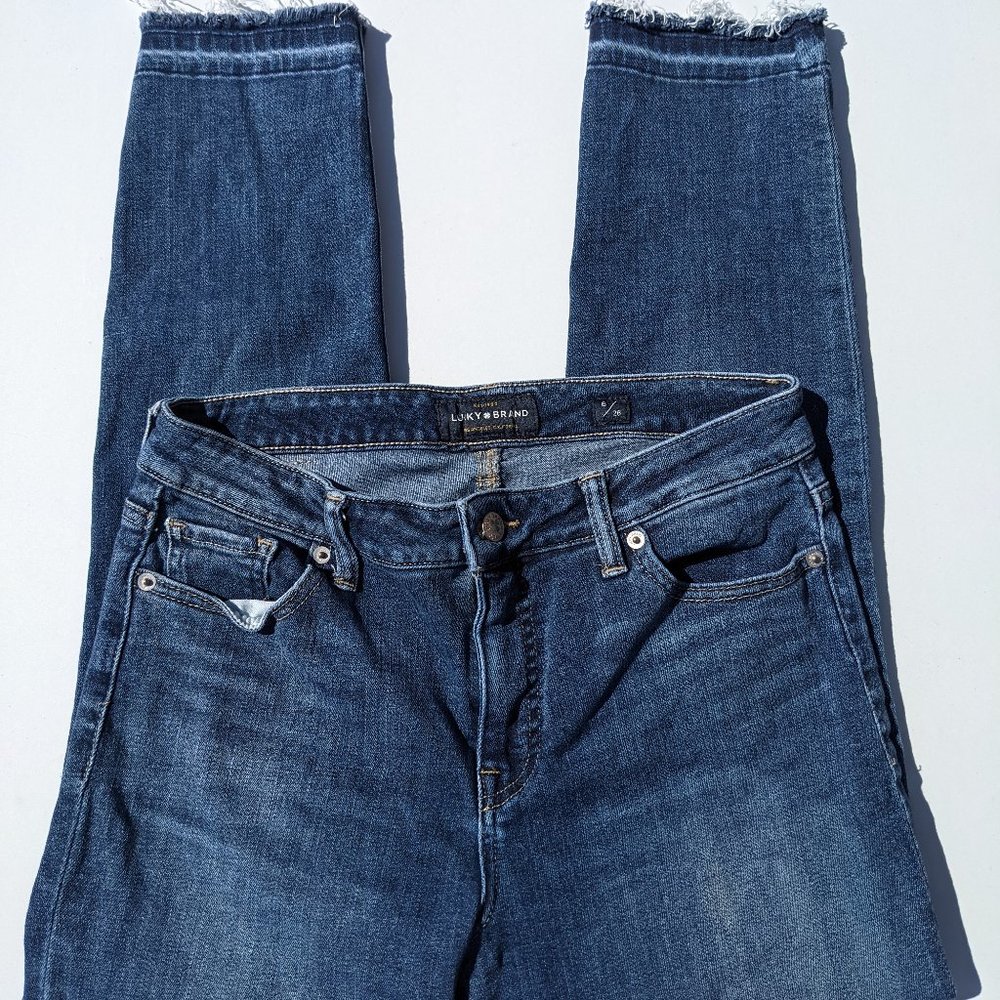 Lucky Brand Women Size 6 Hayden Crop Blue Jeans